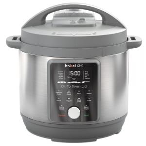 Panela de Pressão Elétrica 6 Litros de Capacidade 9 em 1 com Controle Digital, Instant Pot Duo Plus, 110V 1000W, Cinza