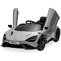 Carro Elétrico Infantil McLaren 765LT com 2 Velocidades, Controle dos Pais, Portas Hidráulicas, Partida Suave, Suspensão e Rodinhas de