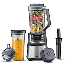 Liquidificador Portátil 1,5 Litros com Tela LCD para Controle 1000W, 110v, MECITY, Cinza