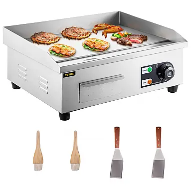 Chapa Elétrica Teppanyaki VEVOR 45cm