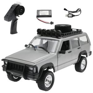 The perseids MN 99S Carrinho de Controle Remoto 4x4 Off Road, c, Luzes de LED, Recarregável, Cinza