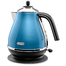 Chaleira Elétrica 1L com Desligamento Automático, Aço Inoxidável, 1200W, 110v, DELONGHI KBO1200J B, Azul