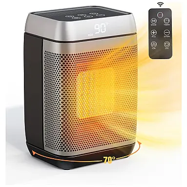 Aquecedor Elétrico Portátil com Tela
