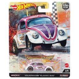 Carrinho Hot Wheels Volkswagen Fusca Clássico, Coleção Car Culture 25