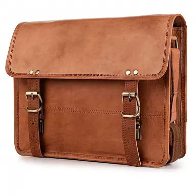 Bolsa Maleta de Couro Unissex