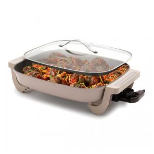 Frigideira Elétrica GreenPan Advanced 30 X 38 cm com Tampa, Capacidade de 6,6 Litros para Refeições em Família, Revestimento Cerâmico