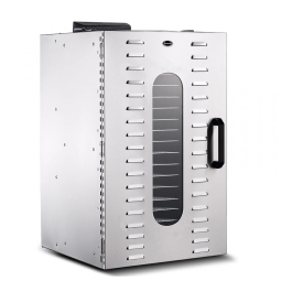 Desidratador de Alimentos Profissional com 20 Bandejas, Aço Inoxidável, 110V 1500W, Iproods, Prata
