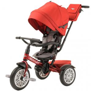Triciclo Infantil para Passeio com Assento Ajustável 6 Estágios, Idade Recomendada 1 a 5 Anos, Bentley, Vermelgo
