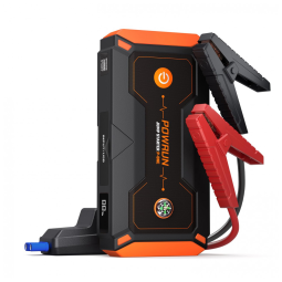 Jump Starter Powrun P-ONE Laranja 2000A Pico para Motores Gasolina 8.0L Diesel 6.5L 12V (185 x 87 x 40 mm)