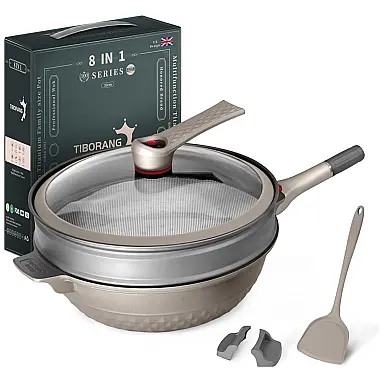 TIBORANG Panela Frigideira 6L Antiaderente
