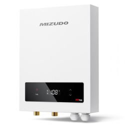 MIZUDO Aquecedor de Água Elétrico Instantâneo 27kW, 240V, até 23,8 L/min, Display LED, para Casa Inteira
