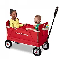 Carrinho de Passeio 3 em 1 Multifuncional, Peso Máximo 68 kg, RADIO FLYER 3955Z, Vermelho