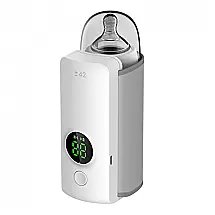 Aquecedor de Mamadeira Digital Portátil e Recarregável com Controle de Temperatura, VVUCCO 01 NN02 White 2, Branco