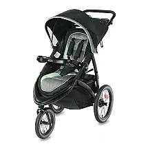 Carrinho de Bebê Graco FastAction com 3 Posições de Altura Ajustável, Preto