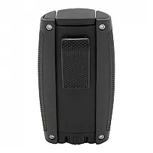 Isqueiro Maçarico Xikar Turismo Duplo Jato Preto Resistente ao Vento Modelo 558BK
