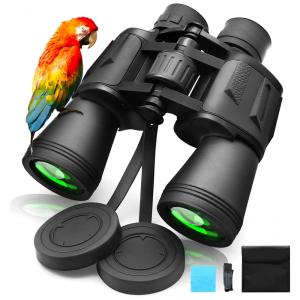 Binóculos 20x50 À prova d e Visão Noturna 28mm, Visão 914 Metros, TOPLDSM, Preto