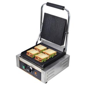 Sanduicheira Antiaderente 1800W 60Hz, aço inoxidável, 110v, NJTFHU, Prateado