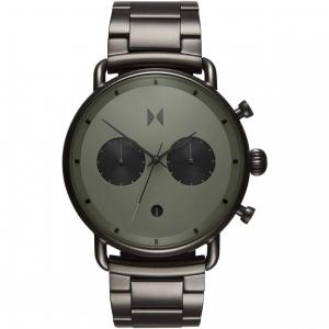 Relógio Masculino Analógico em Aço Inoxidável com Cronógrafo, MVMT BT01 BB, Preto