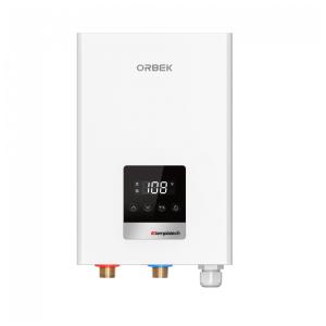 Aquecedor de Água Elétrico de Passagem ORBEK Cinza 14kW Digital Residencial 2-3 Pontos de Uso 240V
