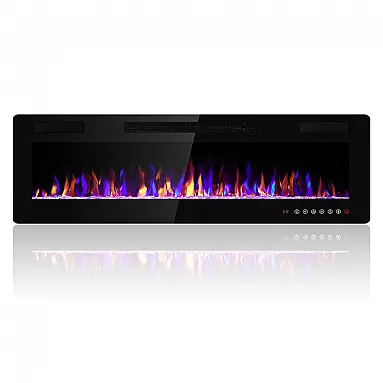 Lareira Elétrica Embutir A45x152cm, 1500W,
