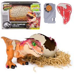 Primal Hatch Jurassic World Ovo Interativo de Dinossauro com Mais de 100 Sons e Reações - Treine Seu Próprio Bebê T-Rex!
