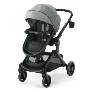Carrinho de bebê Graco Modes Nest com Assento reversível e Altura Ajustável, Cinza