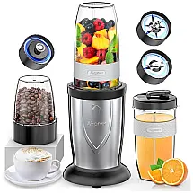 Liquidificador Portátil para Vitaminas com Acessórios 1200W, 110v, AIRPHER, Cinza