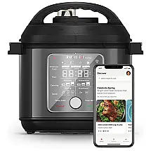 Pro Plus Panela de Pressão Elétrica 6L Inteligente 10 em 1 com Painel Digital, 1100W, 110v, INSTANT POT Pro Plus, Preto
