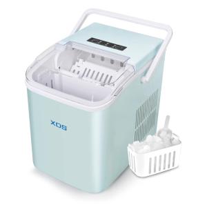 XDS Máquina de Gelo Automática Portátil Produz até 12kg, 24H, 110V, Cor Verde