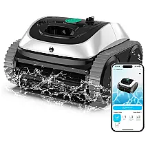Aspirador de Piscina Robótico WYBOT C1 2025 Upgrade para Piscinas Enterradas, Autonomia de 150min, Limpeza sem Fio, Limpeza de Linha d'Água