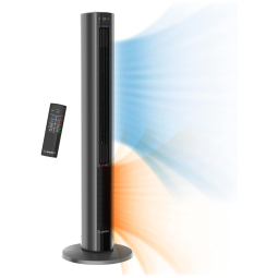 Aquecedor Portátil e Ventilador para Todas as Estações com Controle Remoto, 110V Lasko FH515, Preto