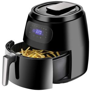 Fritadeira Elétrica AirFryer, Capacidade 7L, 15 Predefinições, 1700W, 110v, ZENY, Preto