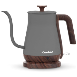 G Chaleira Elétrica 1L com Controle de Temperatura e Aço Inoxidável, 1000W, 110v, KEEBAR XH YSH20 G, Preto