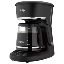 Máquina de Café Programável Mr. Coffee 12 Xícaras, Preparo Agora ou Depois, com Timer e Fácil Uso, Ideal para Quem Busca Praticidade e Café
