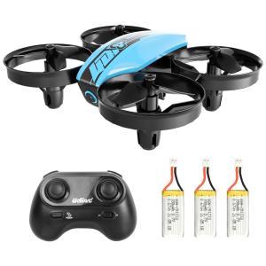 U46S Mini Drone para Crianças com Controle Remoto e 3 Baterias, CHEERWING, Azul