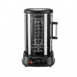 Churrasqueira Elétrica Grill Rotisserie com Controle de Temperatura, 110V 1500W, Alp, Preta