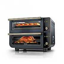 Forno de Bancada Ninja Double Oven Pro Smart XL DCT801BL Air Fryer Zona Dupla 12-em-1 Azul Ciberespaço 110V