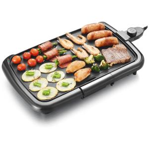 Churrasqueira Elétrica Portátil, 1200W, 110v, AEWHALE, Preto