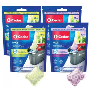 Limpa Piso Feito com Ingredientes Naturais 4 Pacote com 10 Un, O Cedar, Fragrâncias Citrus e Lavanda