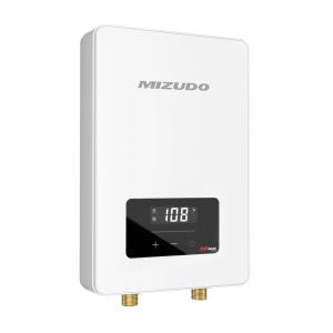 Aquecedor Tanque Zero Elétrico MIZUDO 6.5kW Branco 240V 1.5 GPM Display LED