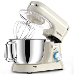 Batedeira Elétrica HOWORK, 10 Velocidades com Tigela de 6,5 litros em Aço Inox, Gancho para Massas e Batedor de Claras