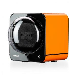 Caixa, Estojo Rotativo Automático para Relógios, 1 Lugar, ABEST BOXY Fancy Brick, Laranja