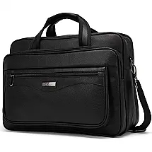 Bolsa, Maleta de Couro Sintético Masculina para Laptop, CLUCI , Preto