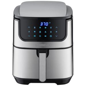Fritadeira Elétrica AirFryer 7L de Capacidade com Temperatura Ajustável e Temporizador, 110v, GOWISE USA GW22978, Prateado