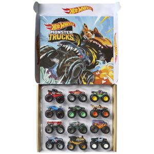 Conjunto com 12 Caminhões Monstro Hot Wheels em Escala 1:64, Mattel