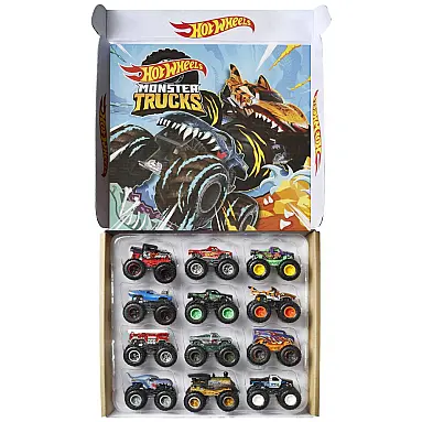 Conjunto com 12 Caminhões Monstro