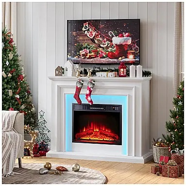 Lareira Elétrica BOSHIRO 111x93cm 1400W