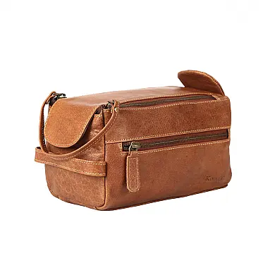 Necessaire Masculina de Couro Legítimo