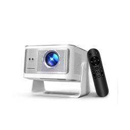 Projetor Android 14 Mini com Suporte 4K 8K, Projetor Inteligente com Wifi6 e Bluetooth5.4, 600 ANSI, Foco Automático, Evita Obstáculos