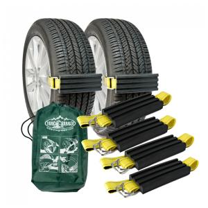 Corrente de Tração para Pneu Neve ou Lama, 4 Unidades, TRACGRABBER, Preto